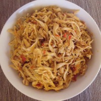 photo of ayam sisit from the top