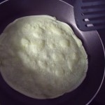 Balinese pancake in pan